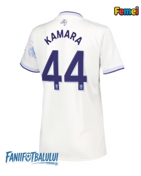 Aston Villa Boubacar Kamara #44 Tricou Fotbal Replică 2025-26 Femei Treilea